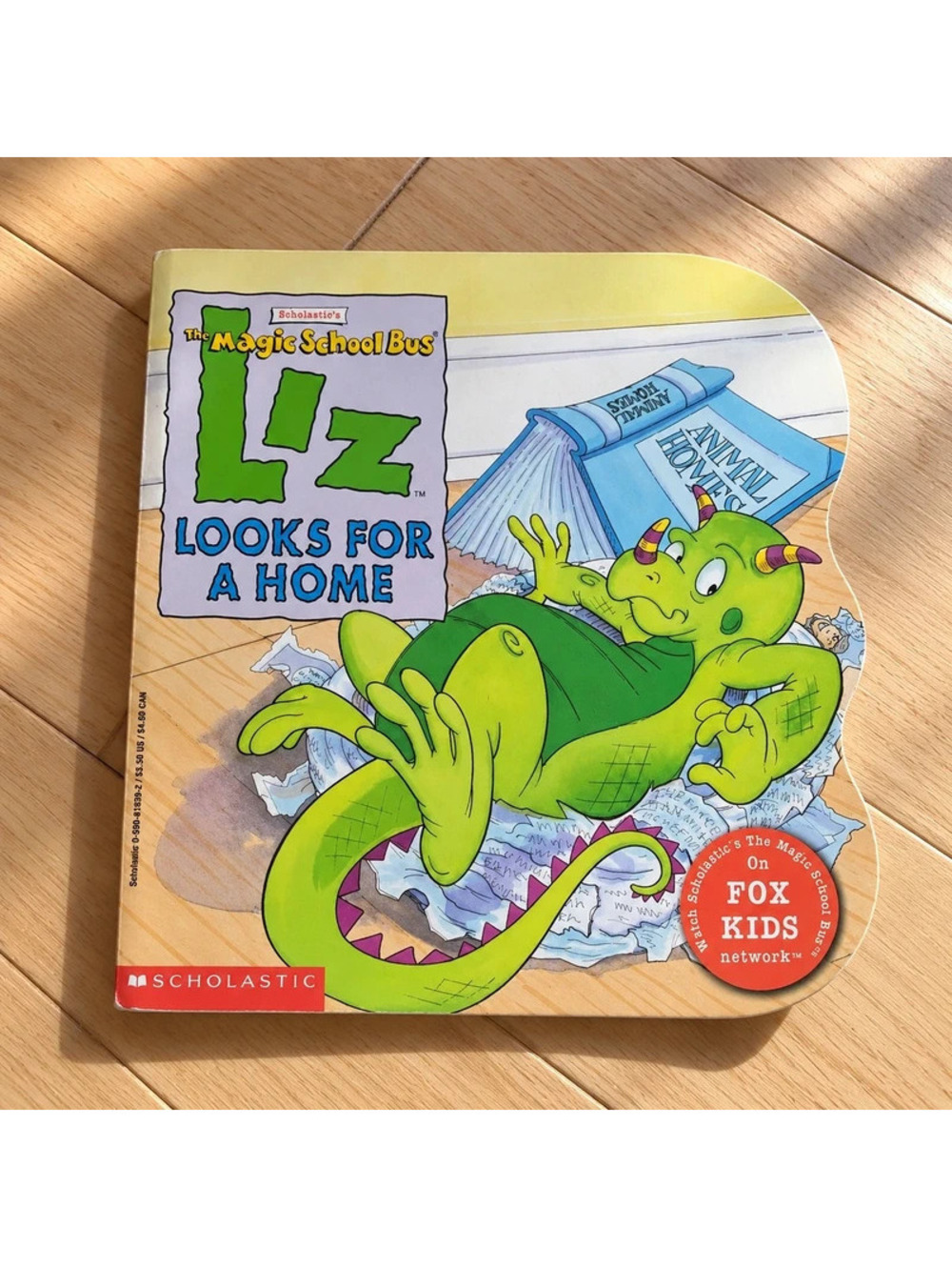Magic School Bus Liz Looks for a Home 1998 Scholastic Vintage Die Cut Book